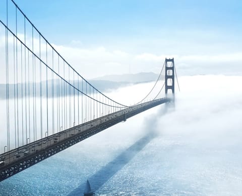 The photo of Golden Gate Bridge