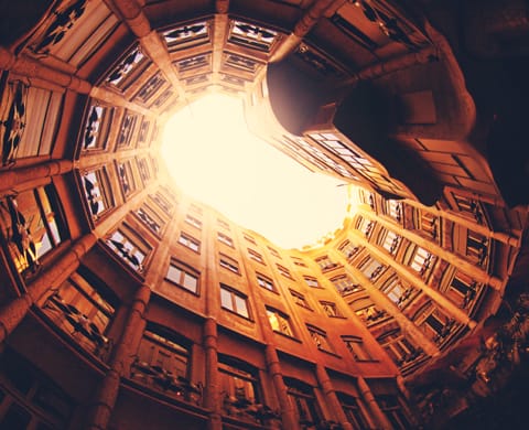 The photo of unusual designed roof